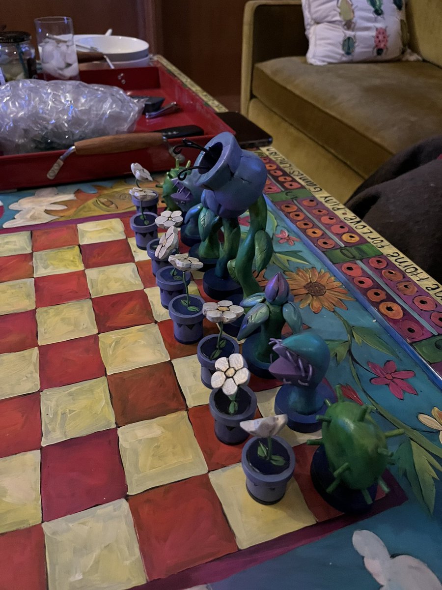 phrogntoad's tweet photo. look at this amazing table and chess set from my childhood! https://t.co/Q9aDmXLRa9
