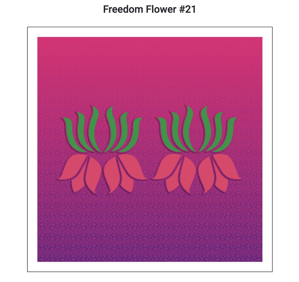 I just minted Freedom Flower 21, an NFT supporting <a href="/KurdDAO/">KurdDAO</a>'s #JinJiyanAzadi projects for women's liberation and democratic autonomy from Iran to Syria. Mint your own flower: kurddao.org