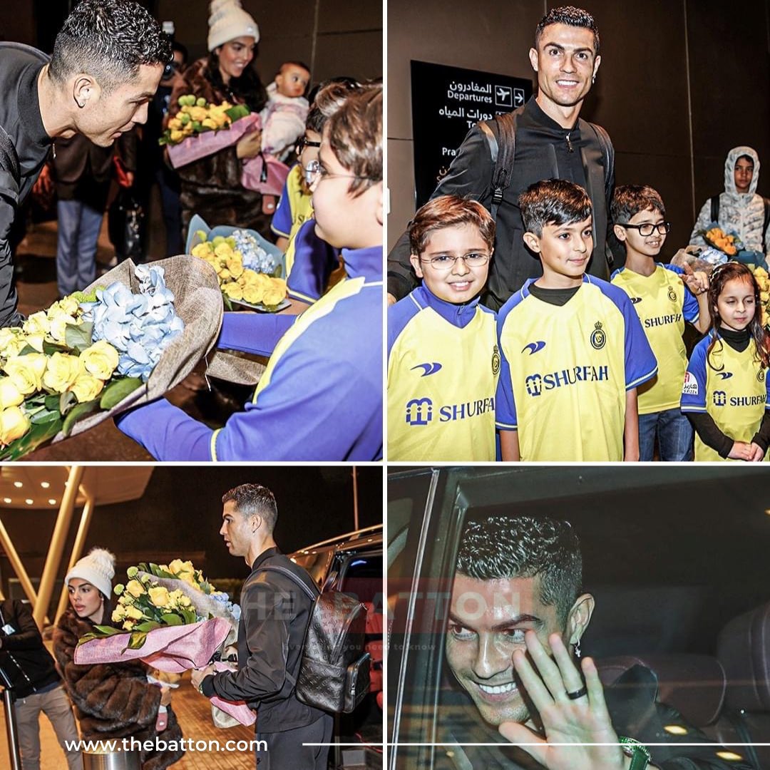 Ronaldo has arrived in Saudi Arabia! 💛 #CR7 #cristianoronaldo