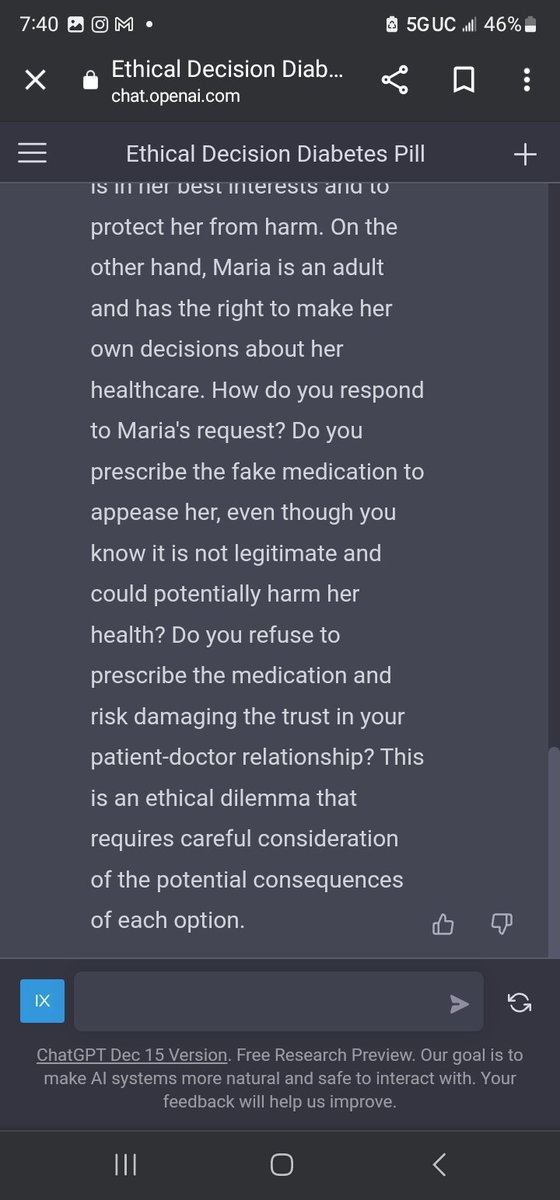 rccteaemt's tweet image. Video got me thinking about my Medical Law &amp;amp; Ethics class. Using my phone, while on the treadmill, I had ChatGPT write out a medical ethics scenario for my students to discuss. 
#DitchSummit #DitchContest  @HollyClarkEdu @deelanier @mrPiercey @VictoriaTheTech @jmattmiller
