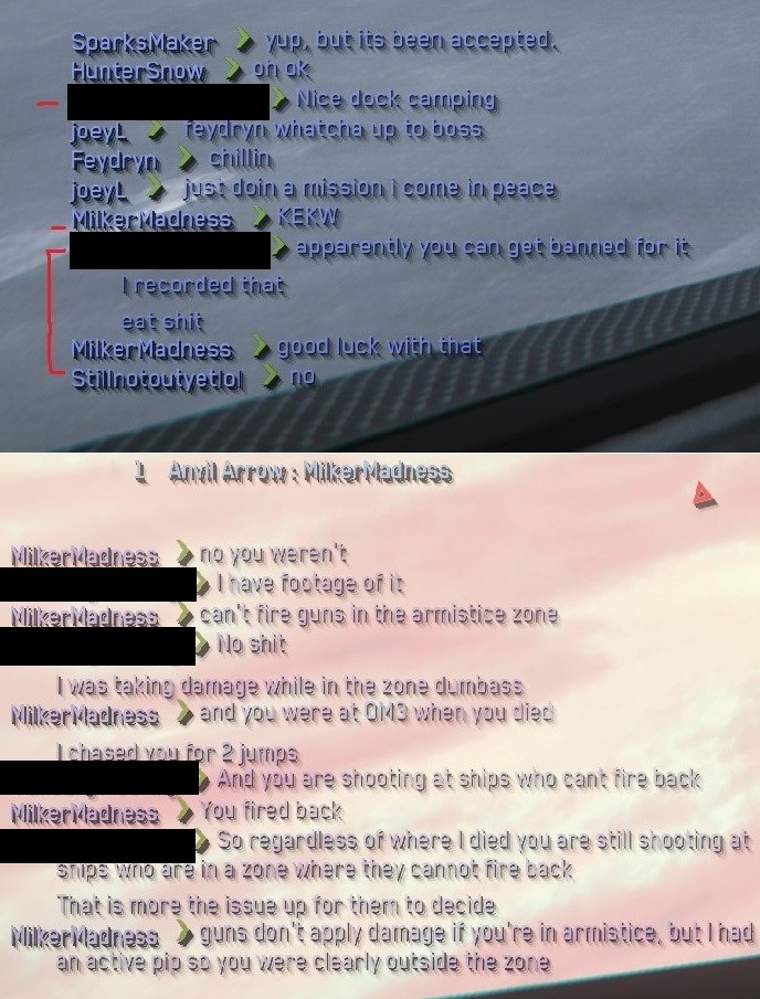The_Milker_'s tweet photo. I accosted(with laser cannons) this solo Constellation pilot outside the the GrimHex armistice zone and chased him over 2 quantum jumps, and fought with a 3rd party bounty hunter in an arrow before destroying him. I only ask you to remember me when I'm banned. #StarCitizen https://t.co/vTATwi4vOi