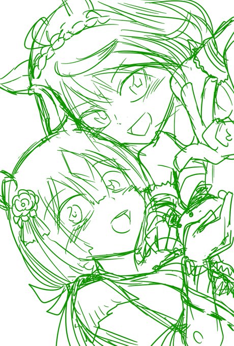 ラフ描きキタサト
今日中に間に合うかな〜〜 