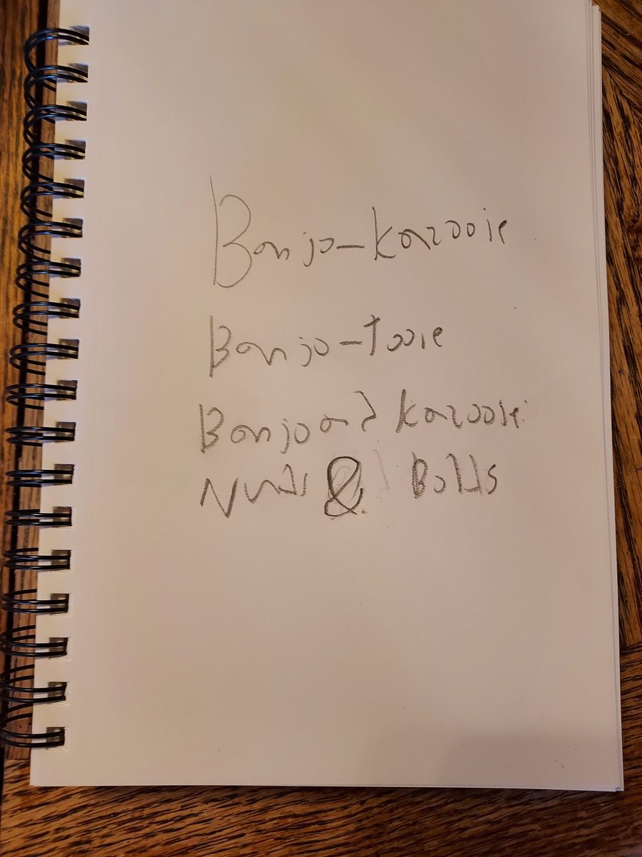 List of Banjo Kazooie games in my Master's Touch Sketch sketchbook
#Retrogaming #Nintendo64 #Xbox360 #Microsoft #Nintendo #masterstouch #banjokazooie #BanjoTooie #banjokazooienutsandbolts #rareware #rarewaregames