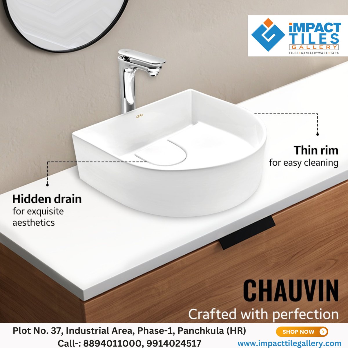 impact_tile's tweet image. Thin rim wash basins with the hidden drain to adorn contemporary bath spaces!

#PremiumSpaces #Washbasins #HiddenDrain #ThinRim #StylishBathrooms #impact #impacttilegallery #panchkula #cera #walltiles #floortiles #TileIdeas #TileInspo #TileLove #TilePattern #TilesLover