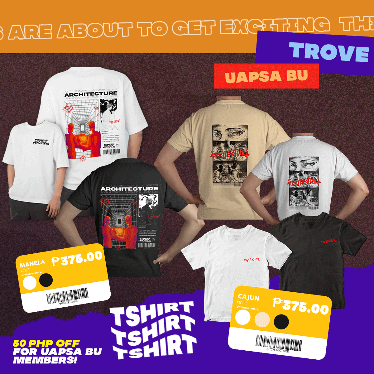 uapsabu's tweet photo. ⚠️𝗧𝗥𝗢𝗩𝗘 𝗜𝗦 𝗕𝗔𝗖𝗞⚠️
UAPSA BU'S TROVE is back with a flamin' hot '22 collection🔥 

Pre-ordering ends on January 3, 2023
🛒 𝗣𝗿𝗲-𝗼𝗿𝗱𝗲𝗿 𝗵𝗲𝗿𝗲:
https://t.co/V02kQf38P5

#UAPSlay22
#UAPSABicolUniversity 
#UAPSABUTrove

Layout by: Ashley Joy Tingson &amp; Ian Dela Torre https://t.co/kt7TNbYlto