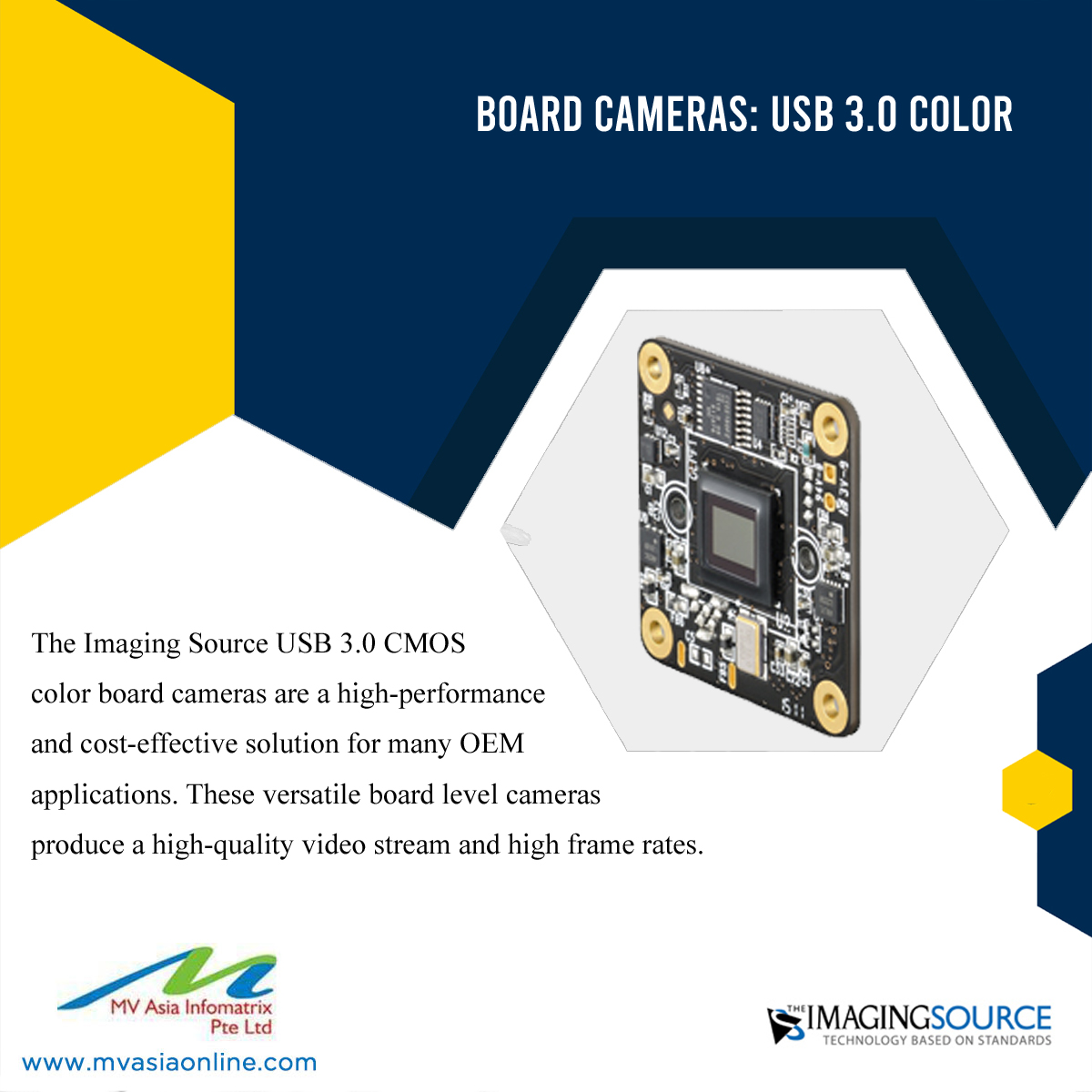 mvasiasingapore's tweet image. The Imaging Source USB 3.0 CMOS color board cameras are a high-performance and cost-effective solution for many OEM applications.

Visit: lnkd.in/eDWyYzA | Call: +65 81 50 1572 | Email : info@mvasiaonline.com

#ImagingSource #colorboard #cameras #highperformance