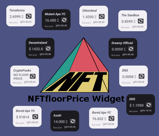 UC_Block's tweet image. We are proud to present to the public "NFTfloorPrice Widget", our first Free App❤️🎉🥳🎉🤖
With this app you can monitor in real time the Floor Prices of your favorite NFT Collections through Widgets, in a simple, minimalist and lightweight way
Enjoy It!❤️
play.google.com/store/apps/det…