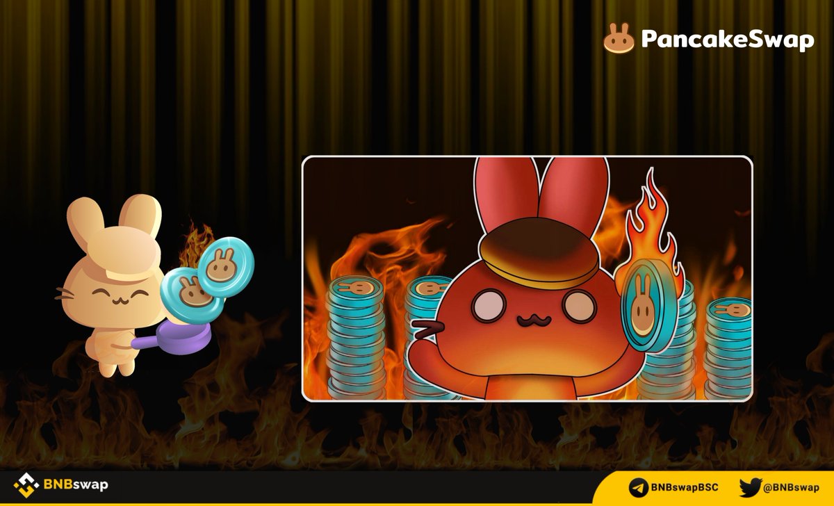 📢 <a href="/PancakeSwap/">PancakeSwap</a> has been burned a total of 6,939,920 $CAKE 🔥🔥

~Equivalent to $22M 💸

🔸 Trading fees: 180k CAKE ($579k)
🔸 Prediction: 63k CAKE ($203k)
🔸 Lottery&amp;Pottery: 23k CAKE ($73k)
🔸 #NFT Market: 373 CAKE ($1k)

Tx👇
bscscan.com/tx/0xb3403ba69…

#BNB #BSC #PCS #NFTs #Web3