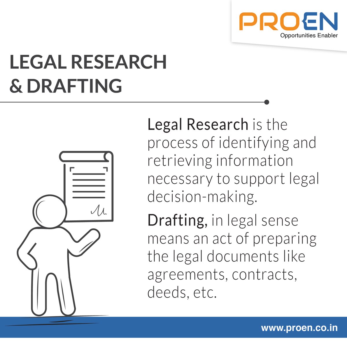 Proen05540198's tweet image. Legal Research and Drafting are important because the process helps to make sure that legal documents are formatted correctly. That all parties who are involved in the document are happy with the details of it.
#ProEn #TechTermTuesday #LegalResearch #LegalDrafting