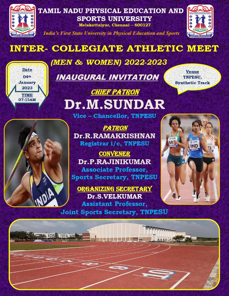 TAMILNADU PHYSICAL EDUCATION AND SPORTS UNIVERSITY on Twitter "TNPESU
