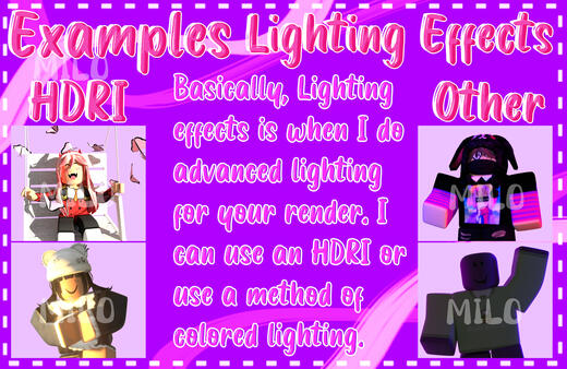 milosgfx's tweet photo. GFX Commissions Examples.
Again, reading alt text is encouraged (adds more details to everything and helps if you can't read the text clearly. <3)

#ROBLOX | #GFX | #GFXCommissions https://t.co/SDp2ITSW9I