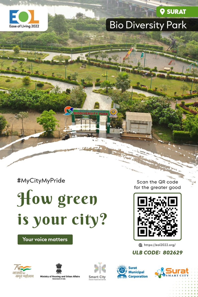 MySuratMySMC's tweet photo. ચાલો સુરત શહેરને #૧ બનાવીએ

સીટીઝન પરસેપ્શન સર્વેમાં ભાગ લો, QRકોડ સ્કેન કરી અથવા https://t.co/Jr3SAlp9qo લિંક ઉપર તમારો અભિપ્રાય આપો
 
ULB Code:802629 

#EaseofLiving2022
#UOF2022 
#MyCityMyPride
#YeMeraSheharHai
#SwachhSurvekshan2023
#SwachhSurvekshan2023Surat 
@SwachhBharatGov https://t.co/yMelDNCJFF