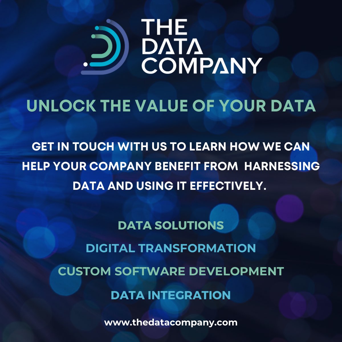 It’s a brand new year and a great time to rethink your digital strategy. 

Get in touch with us today!

#data #datajourney #datasolutions #digitaltransformation #dataintergration #datavisualisation #datainsights #dataanalytics 
#serverlesscomputing #customsoftwaredevelopment