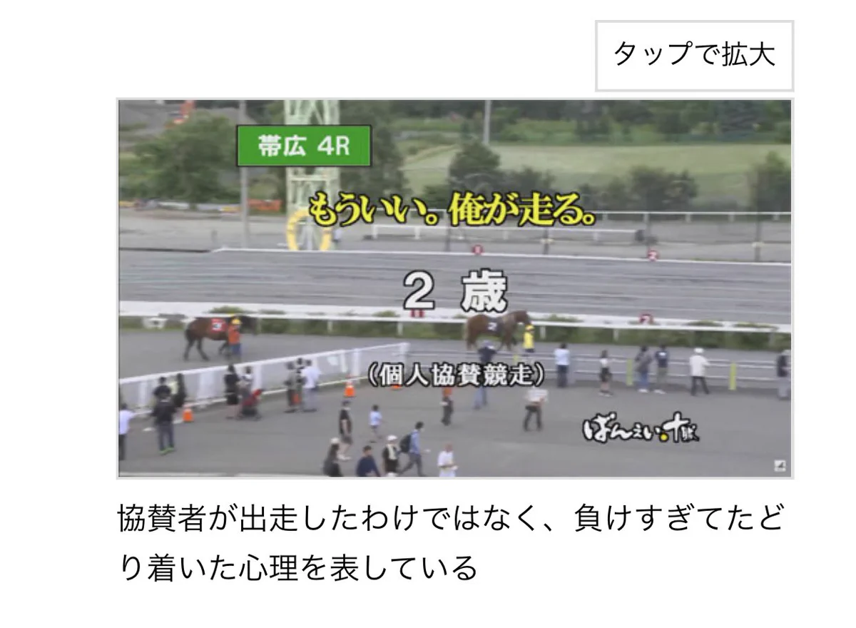 レース名で初笑いした。競馬の馬の名前「もういい。俺が走る」