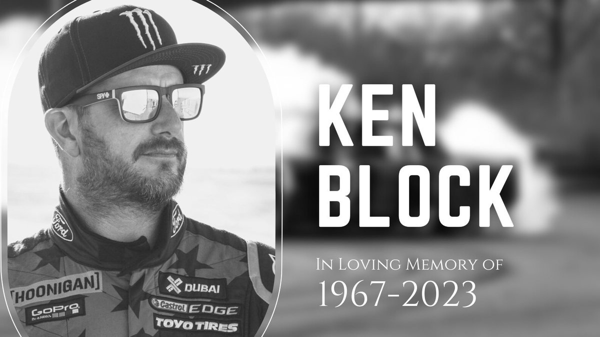 uvturbo's tweet photo. La estrella de los rallies Ken Block ha fallecido en un accidente mientras conducía una moto de nieve este lunes en Utah, Estados Unidos.

La trágica muerte de Block ha sido confirmada por su equipo de rallies, Hooligan Racing Division. https://t.co/AGB4opE6q7