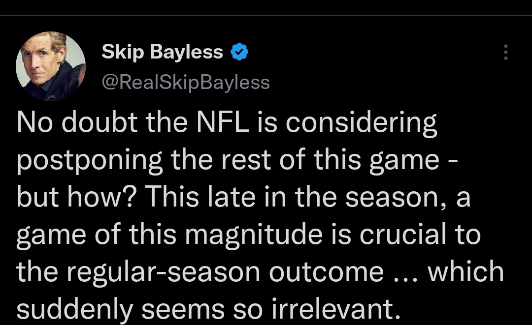 WaddleFast's tweet image. Skip Bayless will delete this tweet. What a monster