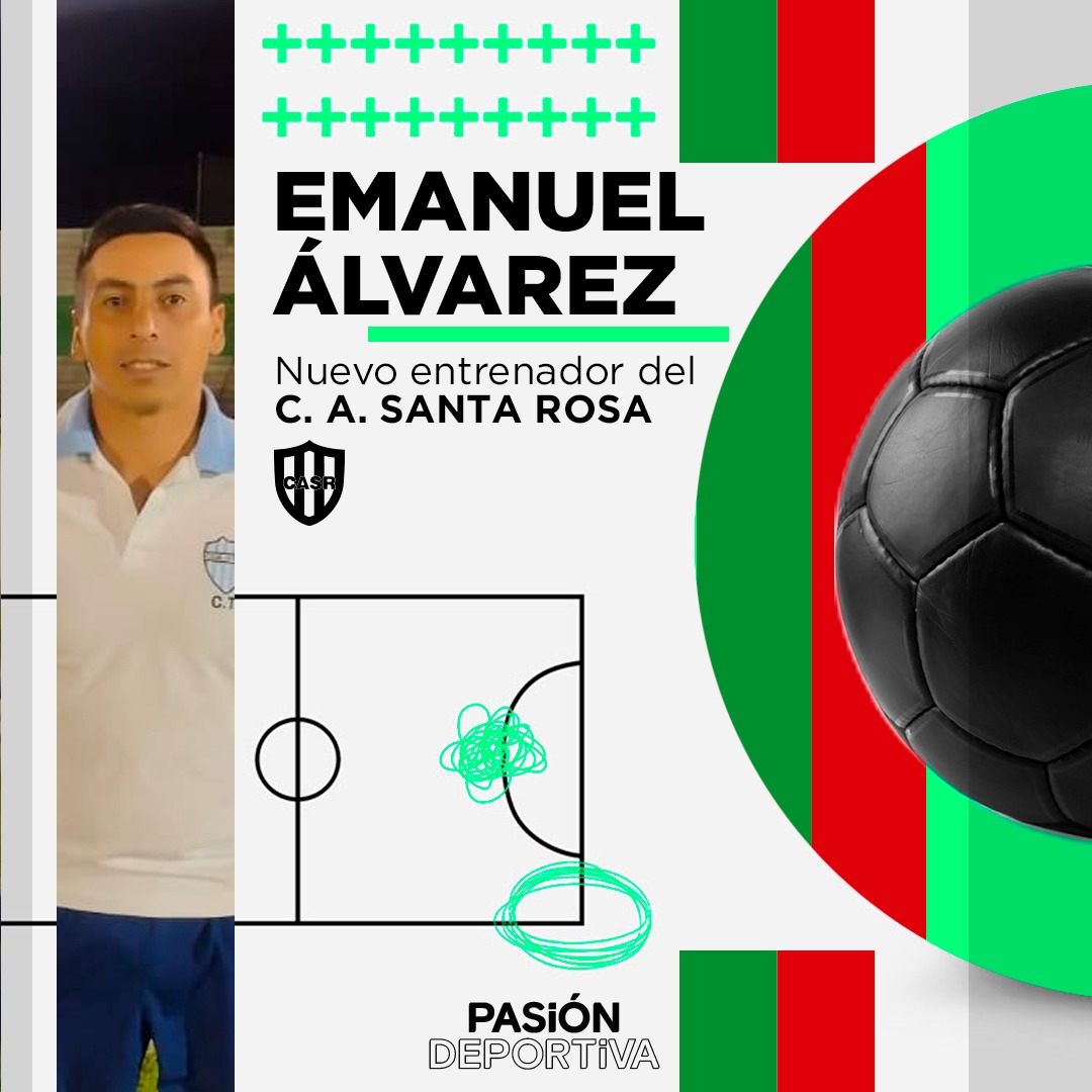 EMANUEL ÁLVAREZ, NUEVO DT DE SANTA ROSA 🔴🟢 Primeros días del 2023 y ya se empieza a mover nuestro fútbol. La llegada del ex entrenador de #LaFlorida se dio a conocer en las últimas horas de este día. Así lo oficializaron desde las redes sociales. ¡Éxitos Ema!