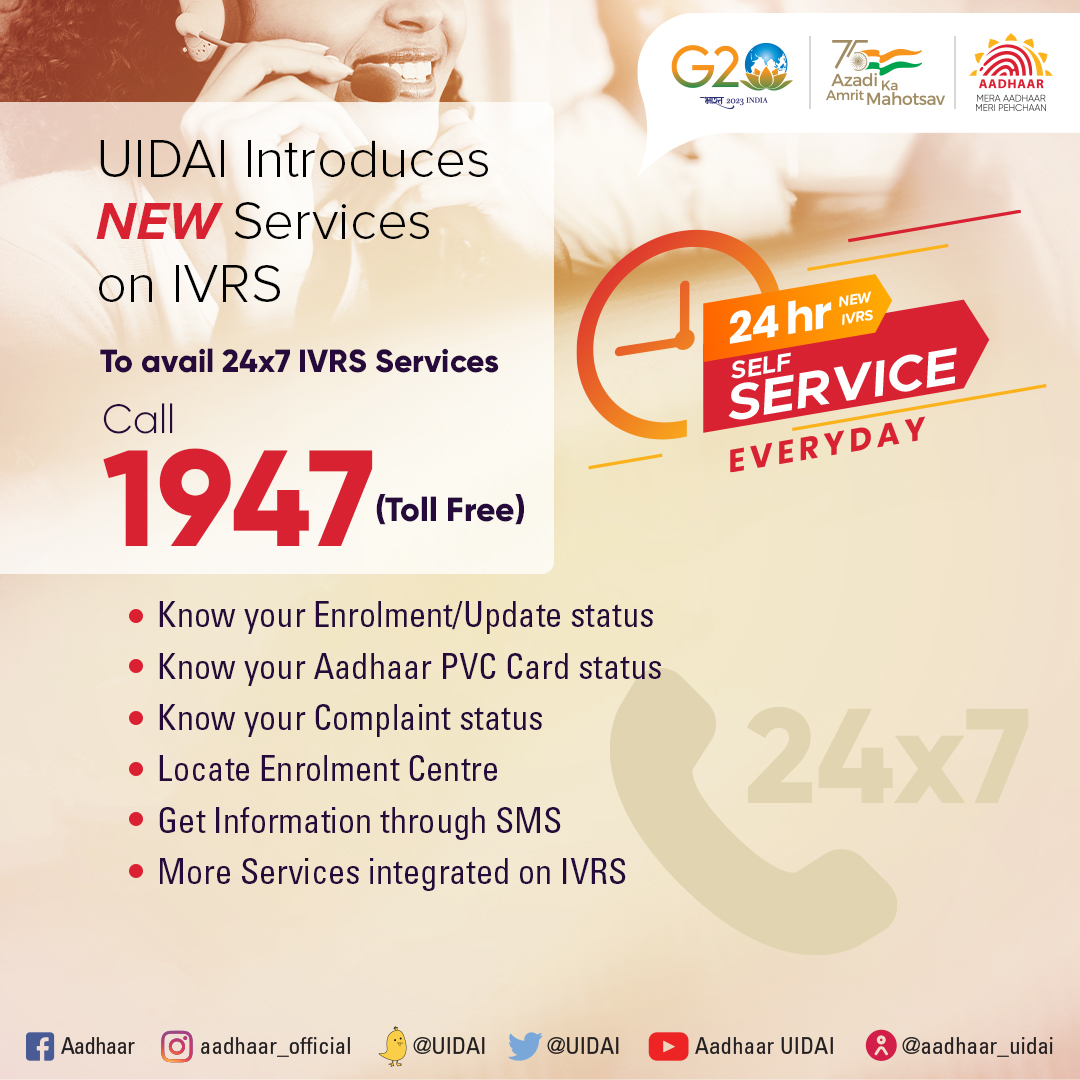 Aadhaar on Twitter "ResidentFirst Experience new services built on 