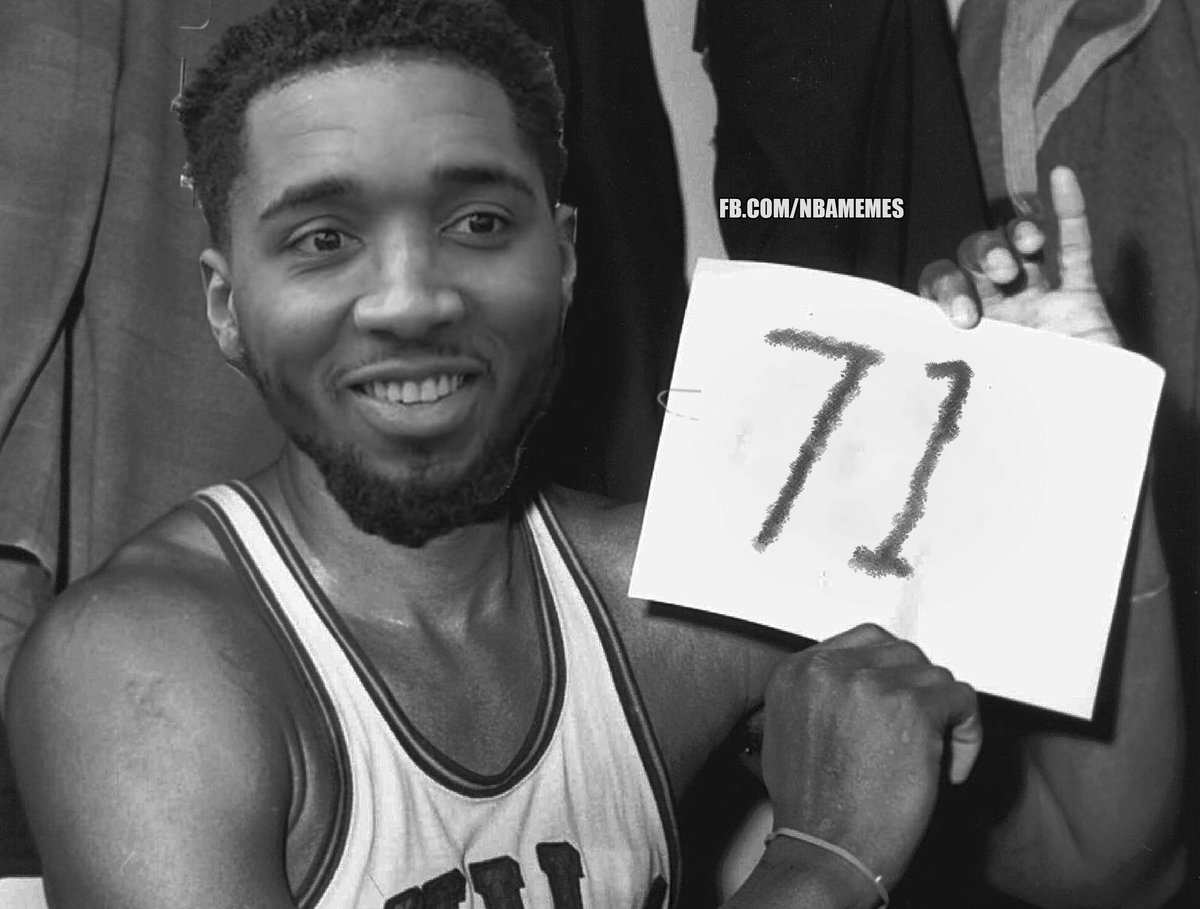 Donovan Mitchell after beating the Bulls