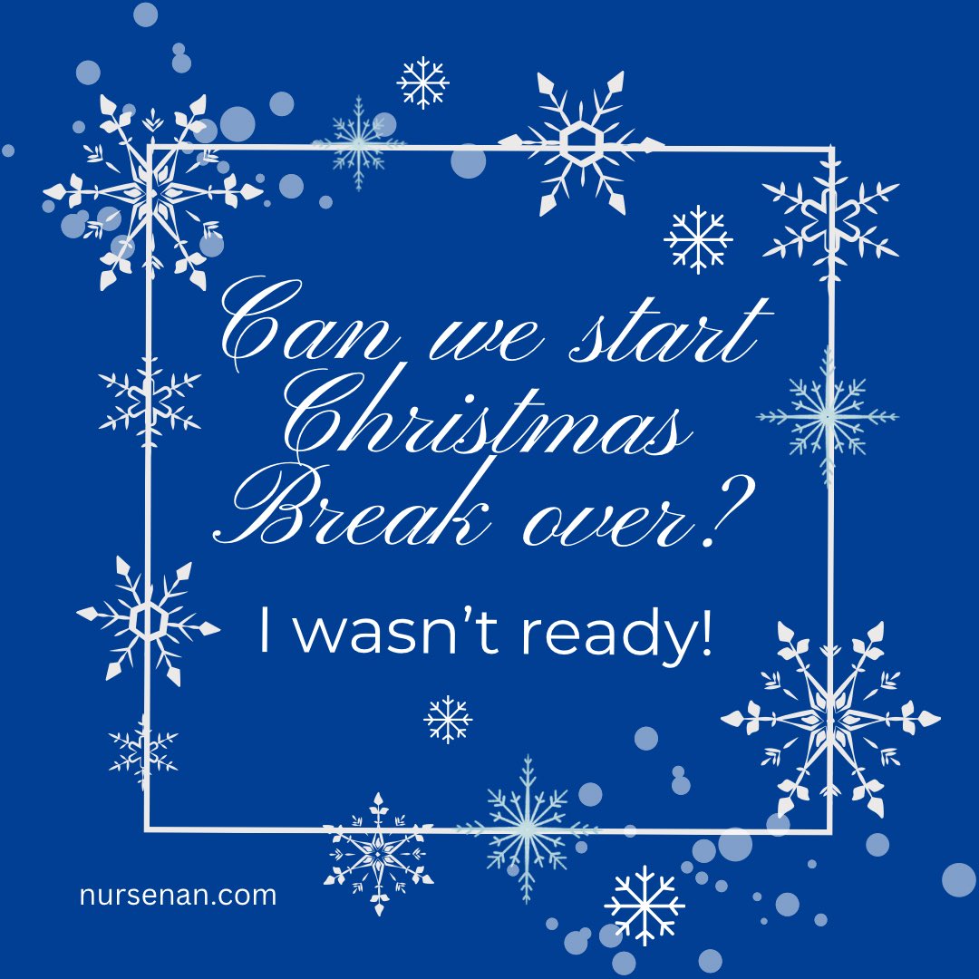 NancKramer's tweet image. Can we start Christmas Break over? I wasn’t ready!
#doover #prettyplease