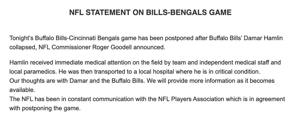 bidness4u's tweet photo. Statement from the NFL. #BREAKING https://t.co/1jZ0WhdD9N