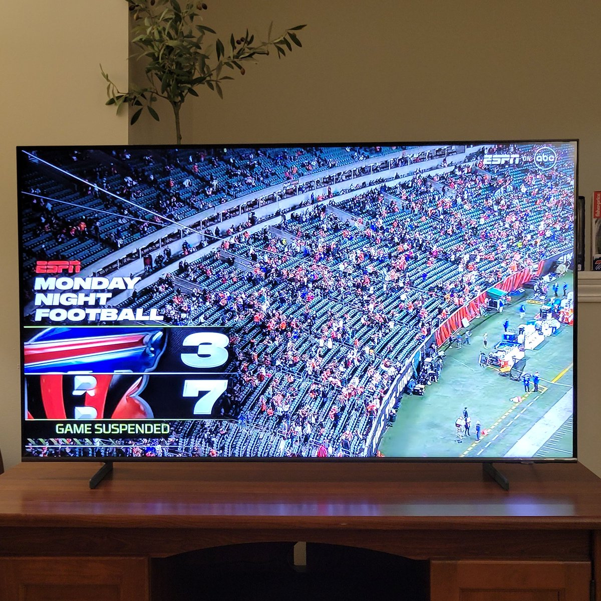 Sara G Stein (@saragstein) on Twitter photo #BillsMafia is glued to the TV waiting to hear the <a href="/HamlinIsland/">𝐃𝐚𝐦𝐚𝐫 𝐇𝐚𝐦𝐥𝐢𝐧</a> news that really matters ❤️ Please, God, protect his life. Thank you for both coaches for taking the initial stand that five minutes wasn't going to cut it. These guys need ea other #BUFvsCIN #footballisfamily #BillsMafia is glued to the TV waiting to hear the <a href="/HamlinIsland/">𝐃𝐚𝐦𝐚𝐫 𝐇𝐚𝐦𝐥𝐢𝐧</a> news that really matters ❤️ Please, God, protect his life. Thank you for both coaches for taking the initial stand that five minutes wasn't going to cut it. These guys need ea other #BUFvsCIN #footballisfamily