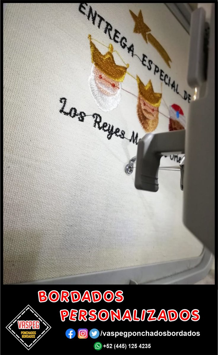 VaspegPonchados's tweet photo. 🚨Bordados Personalizados🚨

#ponchado #ponchados #bordado #diseñobordado #bordados #bordadospersonalizado  #picaje #picajes  #picajespersonalizado #vector #vectores #costal #costalitos #costalitospersonalizados #costalitosreyes #mexico #españa https://t.co/Y6vPLjQO8e
