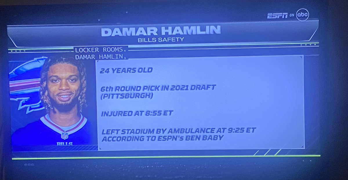 Prayers for Damar! 🙏🏽 #DamarHamlin #BuffaloBills #NFL #prayersforHamlin