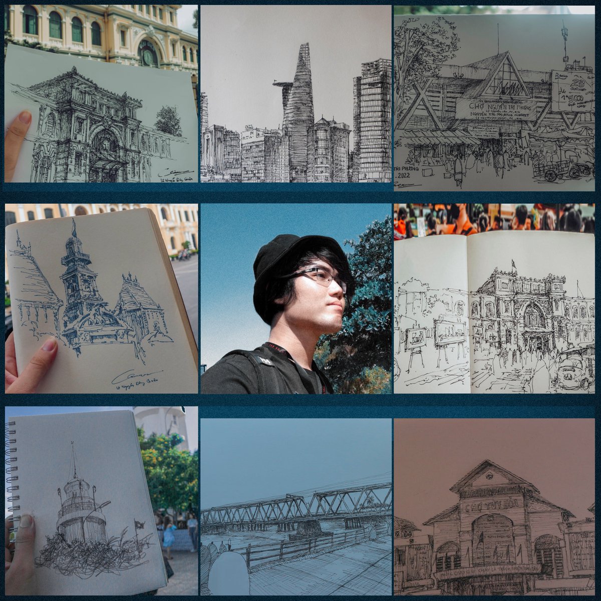 Urban Sketching - Quan Art Drawing - Vẽ ký họa
Artist vs Art 2022 and Happy new year 2023 #artistvsart2022 #artistvsart #ArtistOnTwitter #artists #art #drawing #sketch #Vietnam #phuyen #saigon #vungtau #bitexco #downtown #architecture #sketchbook #travelsketch #Travel