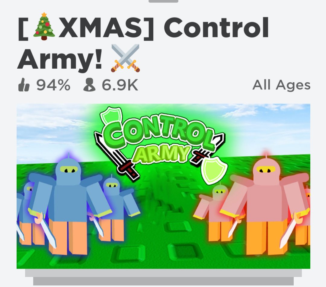 zacs_family's tweet image. My family&apos;s current favourite Roblox game 😊 .
#controlarmy #ROBLOX