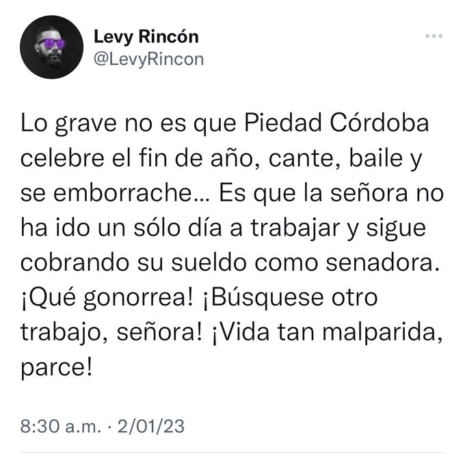 Se le borró este tuit a <a href="/LevyRincon/">Levy Rincón</a>. Por favor RT para que pueda recuperarlo.