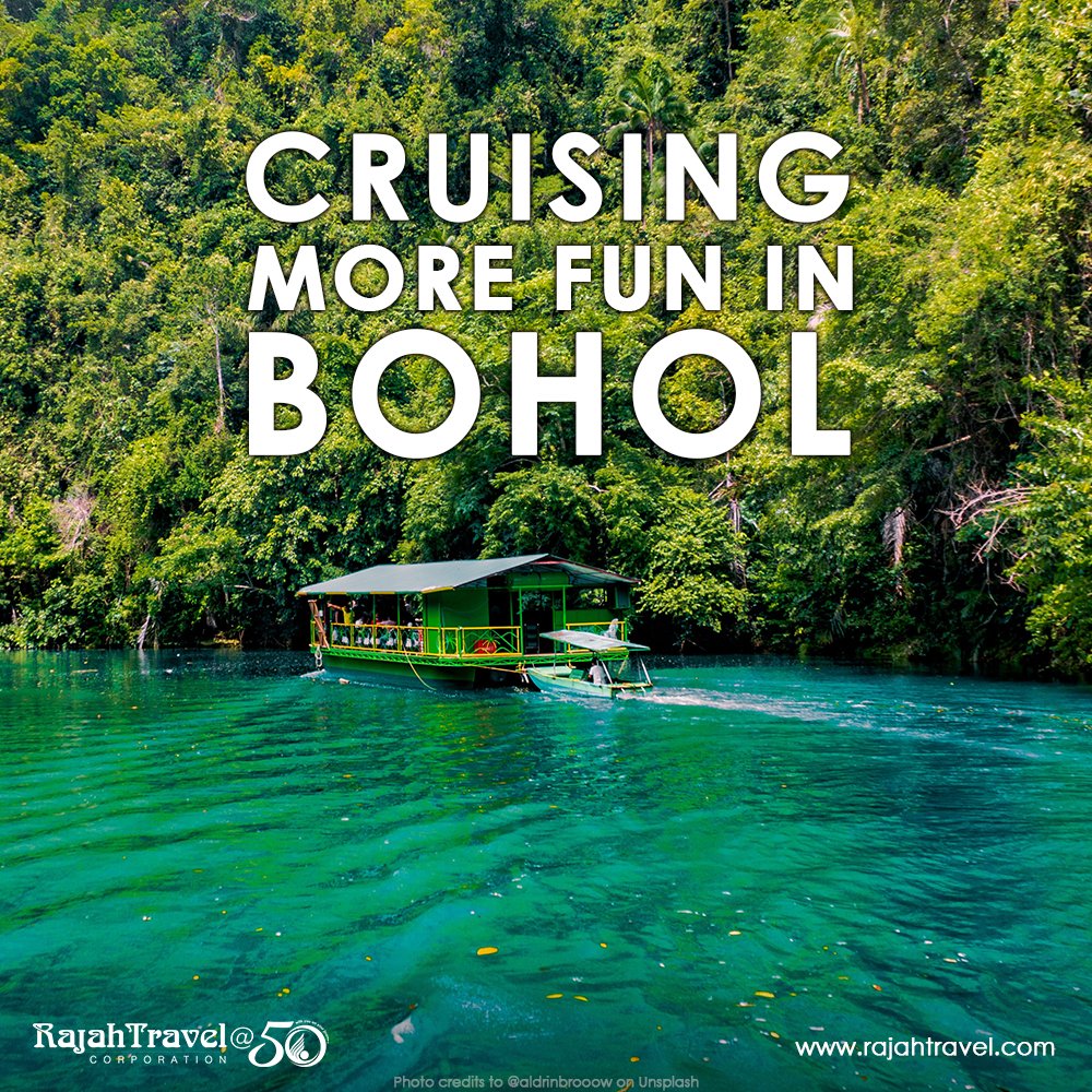 All aboard! 🛥🏞🇵🇭 📍#LobocRiver #Bohol

3D2N Bohol: Beach Mode On
👉bit.ly/BoholBeachMode…

#MoreFunAwaits #ItsMoreFunInThePhilippines #SafeTripPH 
#RajahTravel #Travel #KAbyahe