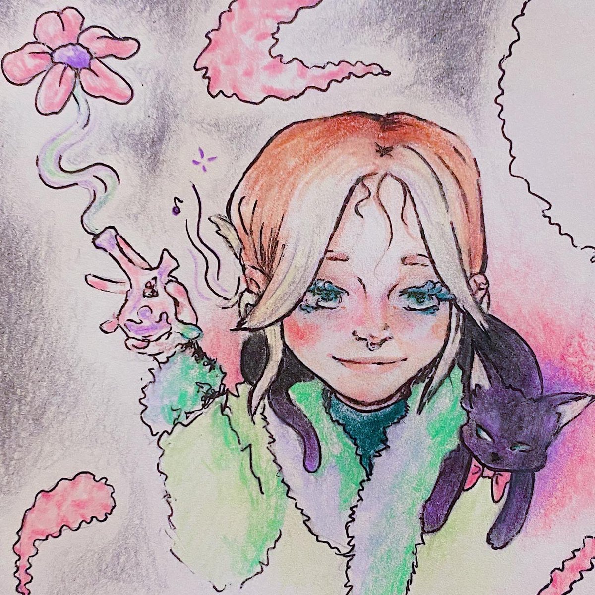 ryleeemd's tweet photo. @keldotlauren I’ve been working a job that hasn’t been fulfilling mentally or creatively, so my work is sparse. I’m trying to draw and get some of my interest back, and challenging how I’ve always drawn things in the past. (‘: hoping for more in 2023! https://t.co/iir00S9GlR