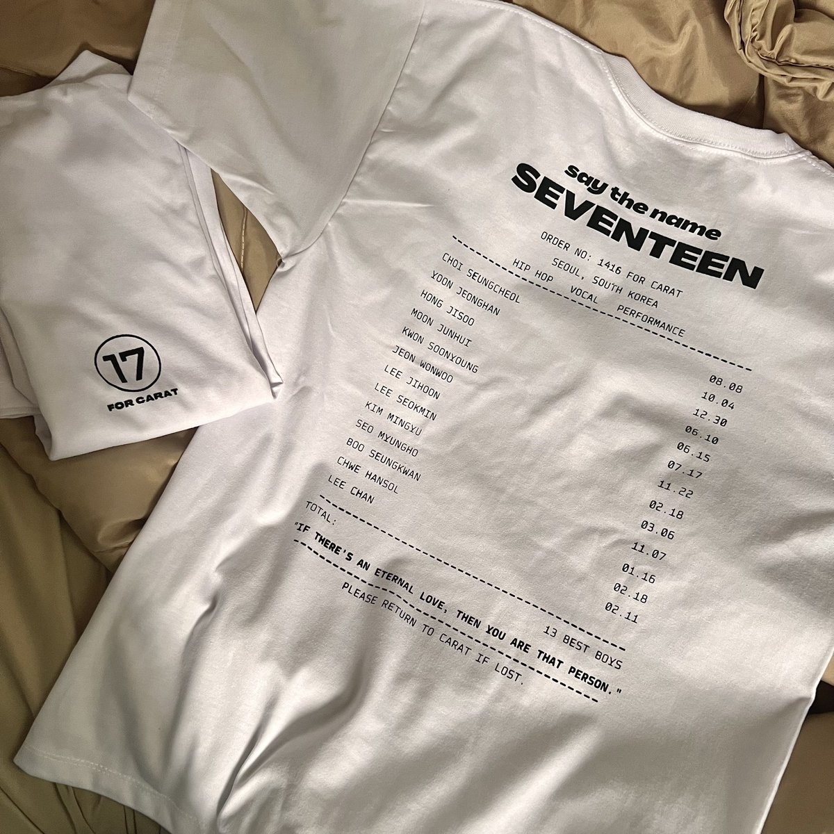 jjcartt's tweet photo. 📌 #jjcarttupdates 

For SVT shirt pre orders, may slight delays po sa sorting center due to holidays. Will give more updates this weekend ^^ https://t.co/kG53MbdTXh