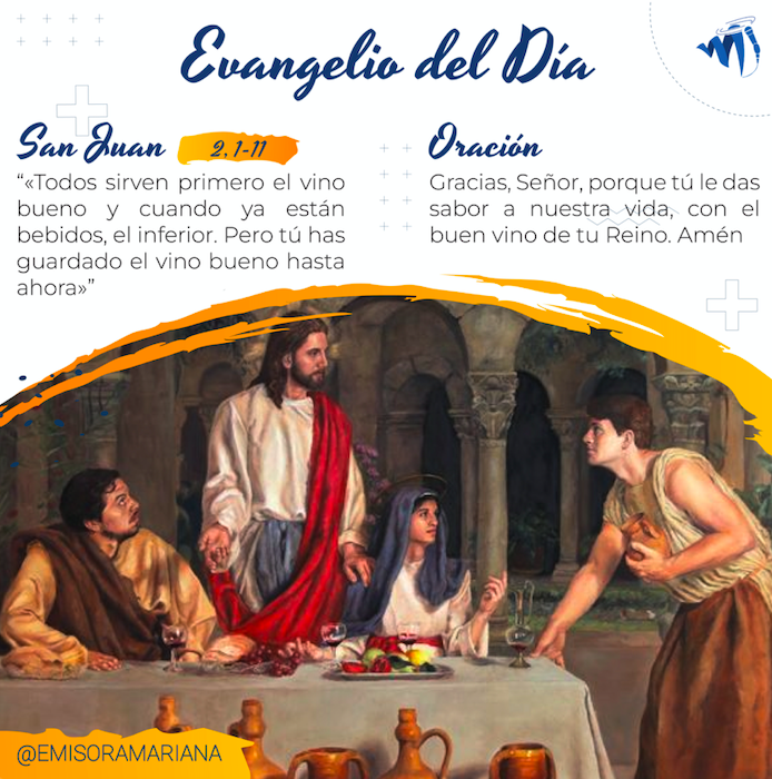 emisoramariana's tweet photo. Hablemos con Dios❤️🔥 El único que le puede dar el más exquisito sabor a nuestra vida, es el vino del amor de Dios 🥹
.
#FelizAño2023 #Enero7 #EvangelioDeHoy #FelizSabado https://t.co/iluvzVYKGO