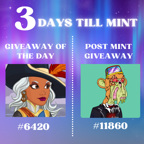 kabbalahverse's tweet photo. #GIVEAWAY NUMBER 3
As you know, 3 Days left till our mint. 
To win @PirateNationNFT 
1-FOLLOW 
2-RT 
3-COMMENT "3 DAYS". https://t.co/2ITljGVOYz