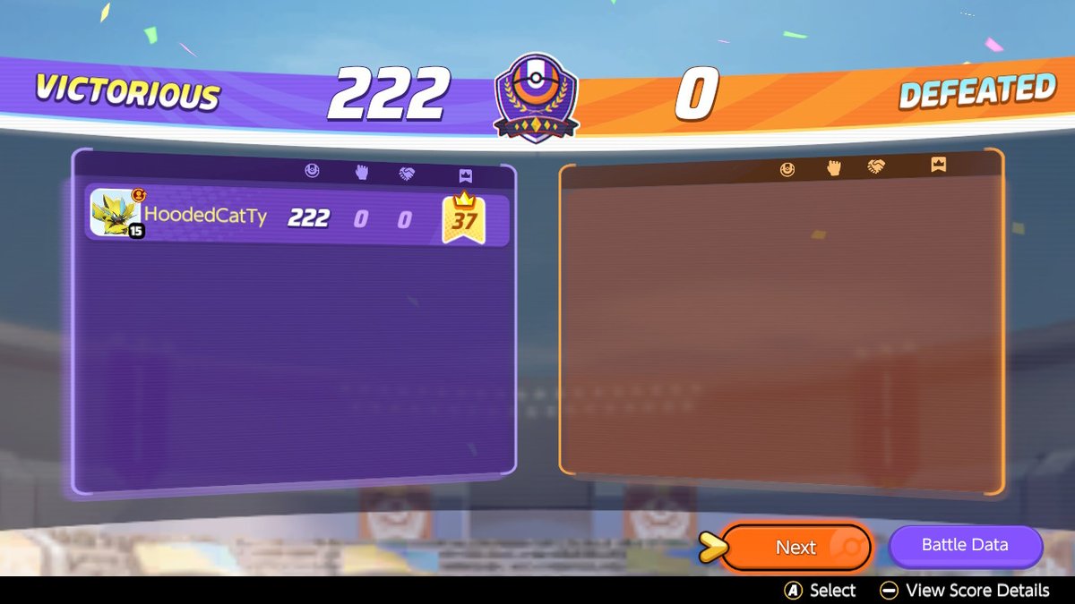 HoodedTy's tweet photo. Played a whole game by myself and lost wtf #PokemonUNITE #NintendoSwitch https://t.co/hYuA4ZuSoW
