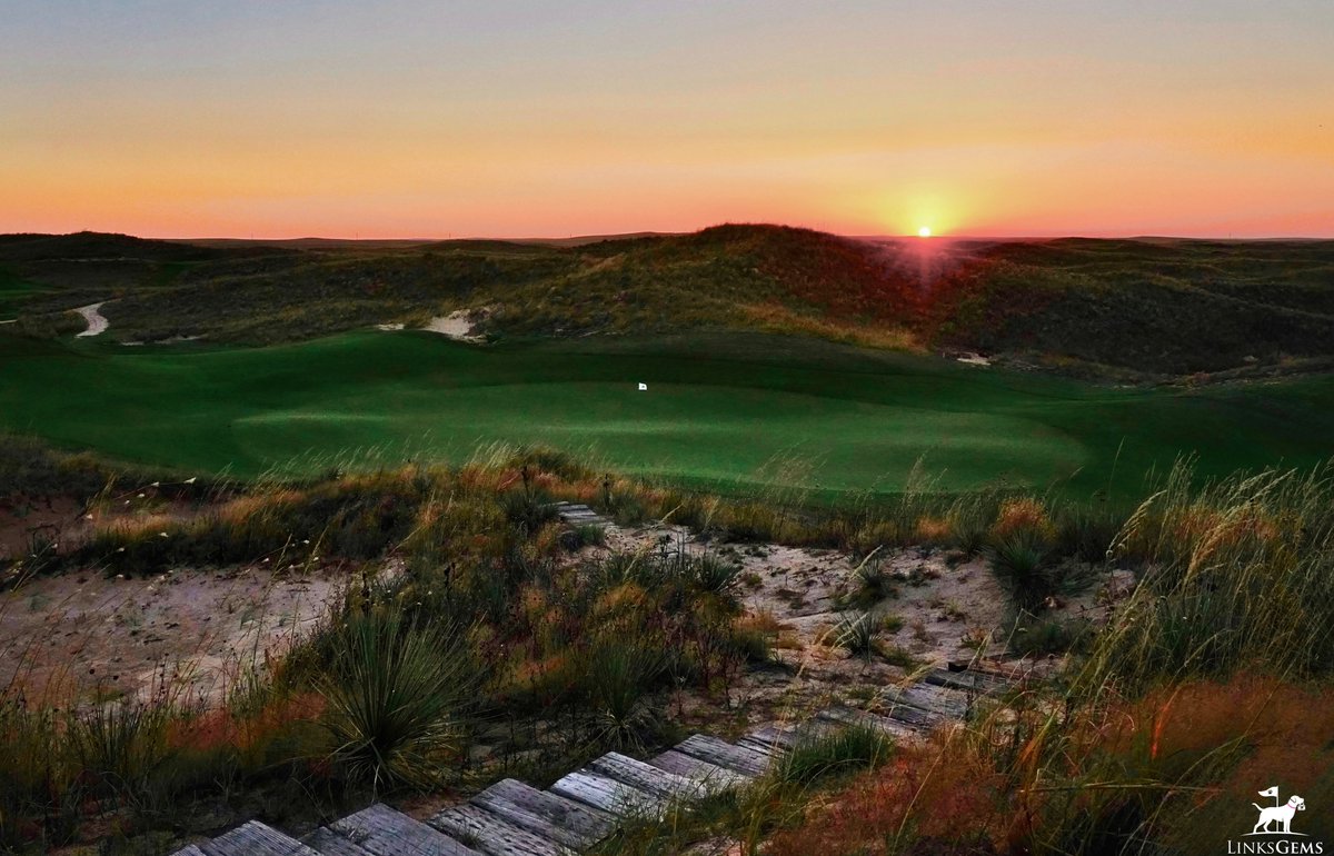 The barren beauty of Ballyneal - this Doak dreamscape on high plains of Colorado takes the Sand Hills concept of austere design to its pleasant extreme, as this loop through the Chop Hills is no-frills great golf over rugged, wild dunes at 3,700 feet. I adore this place.