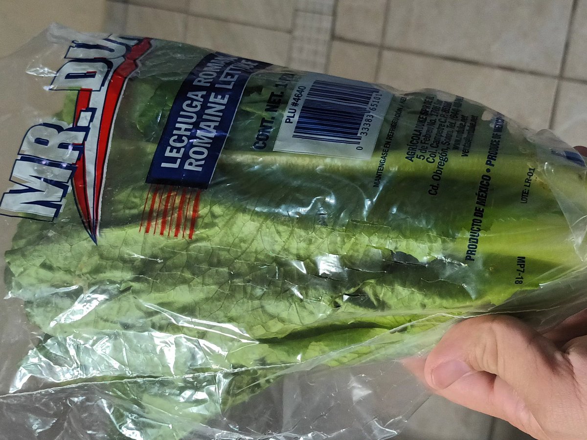 marquezroon's tweet photo. Acabo de pagar $48.50 por esta lechuga orejona... Casi lo que vale una hamburguesa del Popeye's... 🤡 https://t.co/dkpqaGZmkS