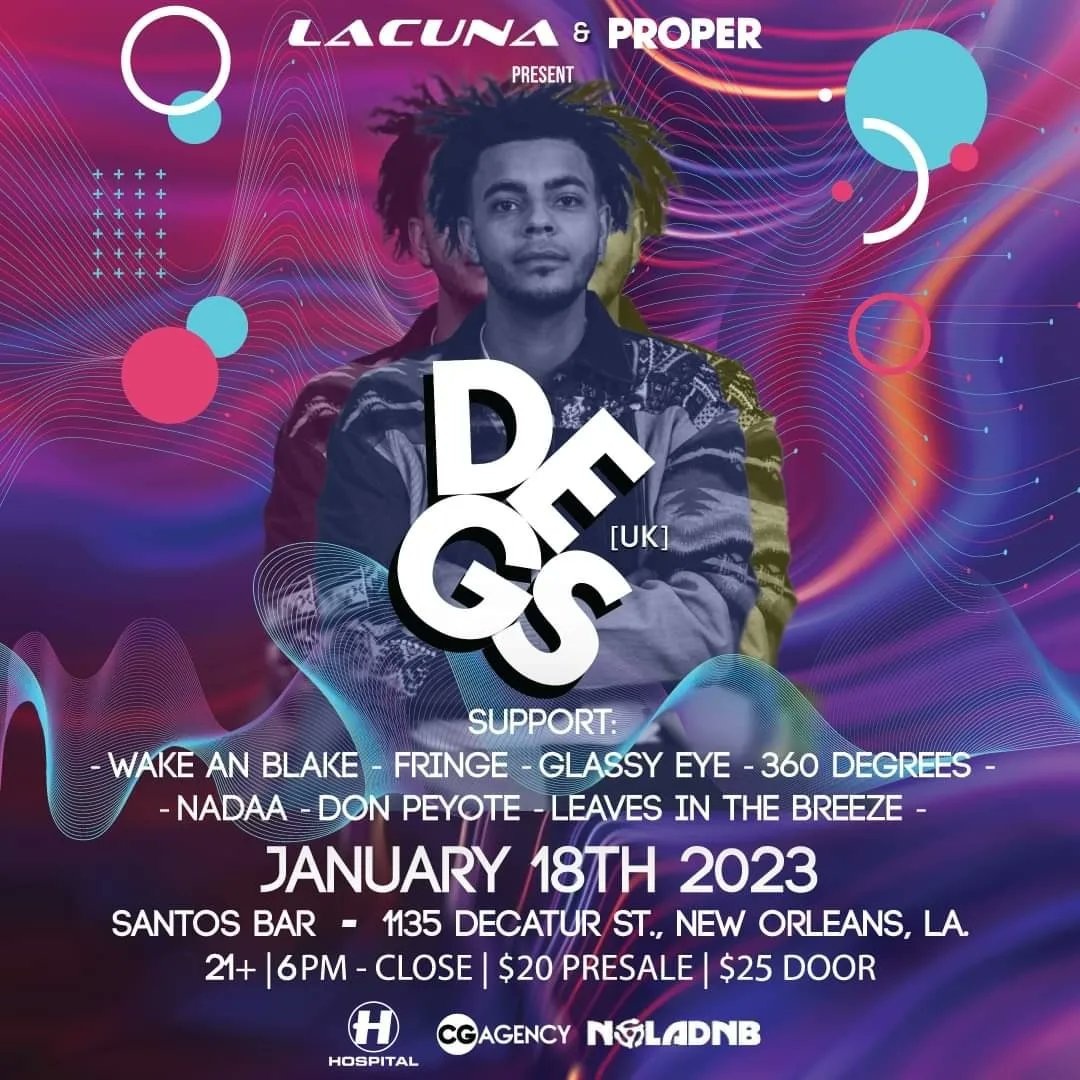 ProperEventsDMV's tweet image. Just announced! Proper Productions and @DegsMusic making their NOLA debuts together! Grab tix here:

linktr.ee/properproducti…