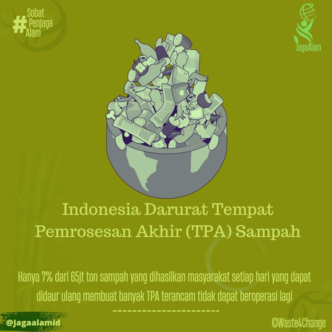 Ayo #SobatPenjagaAlam mulai sekarang kita kurangi sampah. Paling mudah bawa tumbler, totebag, serta kotak makan. #ZeroWaste