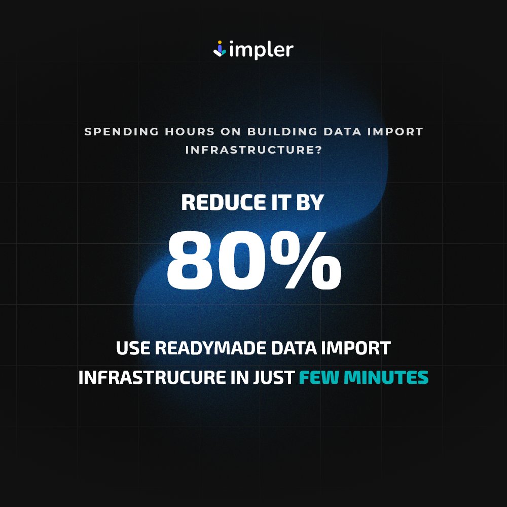 knovator's tweet image. Yes, you heard it right 😲

It takes 𝟏𝟎𝟎+ 𝐡𝐨𝐮𝐫𝐬 to build production-ready data-import functionality. The fact is it repeats in many projects.

So why build it again and again?

Use our readymade data-import facility in just a few minutes.

#knovator #dataimport #impler