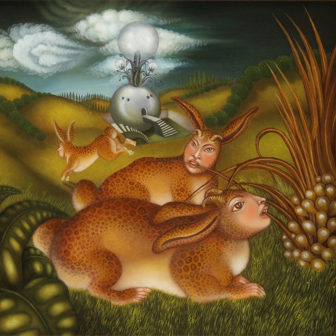 Joan Halifax (@jhalifax) on Twitter photo Tino Rodriguez: Chinese New Year 2023, Sunday 22 January. This year is the year of the Rabbit, specifically, Water Rabbit. The sign of Rabbit is a symbol of longevity, peace and prosperity in Chinese culture, and 2023 is predicted to be a year of hope.
Painting : Lunar Rabbits Tino Rodriguez: Chinese New Year 2023, Sunday 22 January. This year is the year of the Rabbit, specifically, Water Rabbit. The sign of Rabbit is a symbol of longevity, peace and prosperity in Chinese culture, and 2023 is predicted to be a year of hope.
Painting : Lunar Rabbits