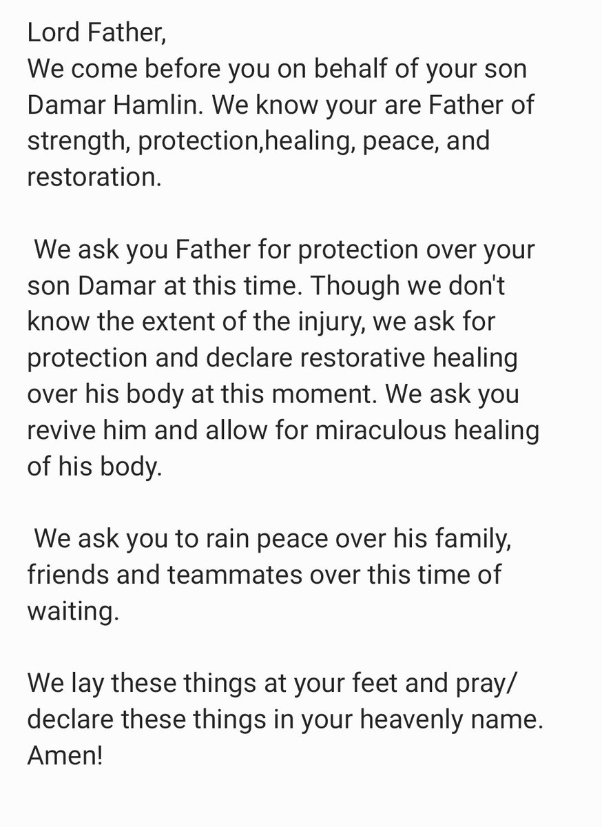 Prayer for Damar Hamlin!  #BillsMafia , may you know the city of Cincinnati and #BengalsNation is here praying with you through this. #NFL #BiggerThanFootball