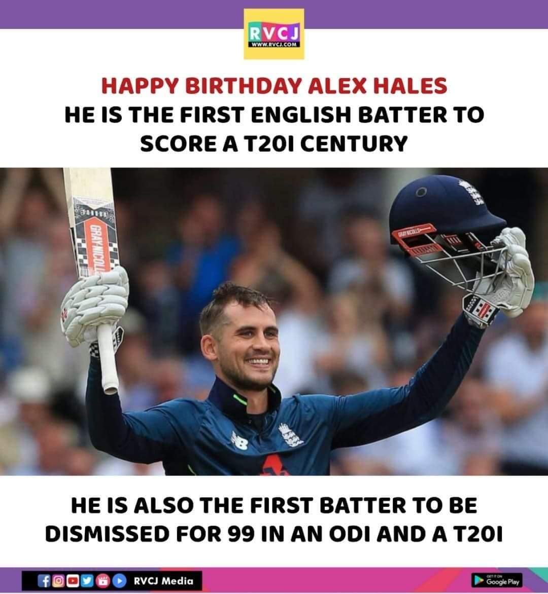 Happy Birthday Alex Hales!  