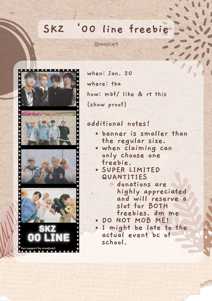 bench x stray kids fan support by <a href="/reejicart/">reese ♡ quitting sale</a> 

changlix banner &amp; ‘00 line photostrip !! 

check pic and thread for details <3

#BENCHxSTRAYKIDS