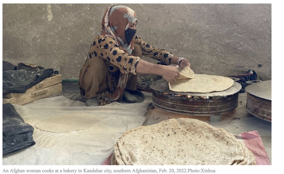 HalimaKazem's tweet photo. Just received a message from a female university professor in Afghanistan. She told me that the Taliban just announced that all of the women run bakeries will be shut down. I didn't know they were still open. These bakeries employ so many women, especially widows. Let them work! https://t.co/urmhMTceWP