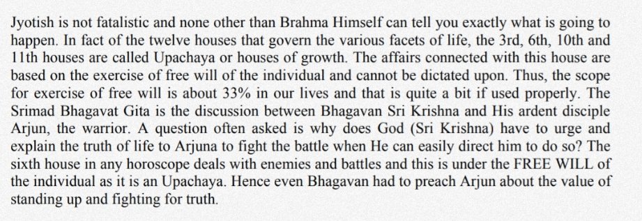 fashionastro's tweet photo. Pandit Sanjay Rath ji eloquently explains the concept of free-will eloquently through example of Bhagwad Gita and Upachaya houses. https://t.co/X1phgzUyHQ
