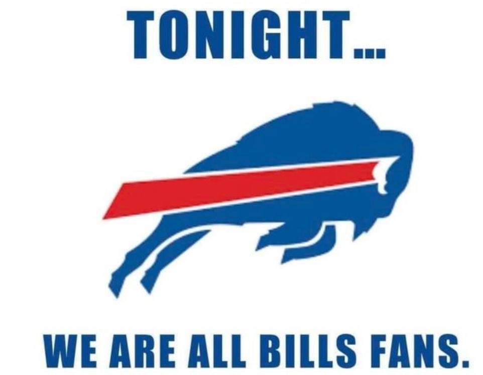 Saying one final prayer for Damar Hamlin before I go to sleep. Tonight, we are all Bills fans. Tonight, we all pray for #3. We all love you Damar. An absolutely gut wrenching thing to see. Can’t wait to see you walk out of the hospital Damar. Let’s speak it into existence.