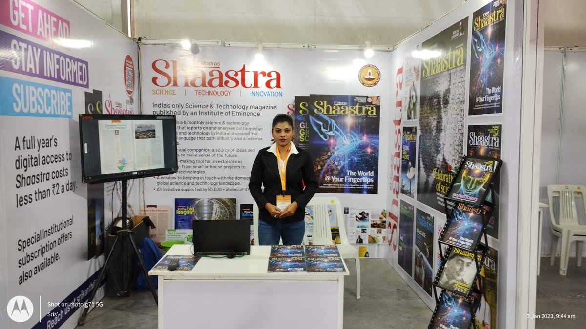 Shaastra Magazine, IIT Madras (@shaastramag) on Twitter photo If you happen to be at the Indian Science Congress 2023 #ISC2023 in Nagpur, being inaugurated by Prime Minister <a href="/narendramodi/">Narendra Modi</a> today, do drop by at the #ShaastraMag stall (A05) for a celebration of #science
<a href="/iitmadras/">IIT Madras</a> <a href="/iitm_alumni/">ACR - Alumni and Corporate Relations, IIT Madras</a>
It's the 1st in-person ISC in 3 years! If you happen to be at the Indian Science Congress 2023 #ISC2023 in Nagpur, being inaugurated by Prime Minister <a href="/narendramodi/">Narendra Modi</a> today, do drop by at the #ShaastraMag stall (A05) for a celebration of #science
<a href="/iitmadras/">IIT Madras</a> <a href="/iitm_alumni/">ACR - Alumni and Corporate Relations, IIT Madras</a>
It's the 1st in-person ISC in 3 years!